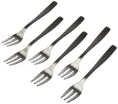 A di Alessi Knifeforkspoon Fish Fork, Mat, Set of 6, (AJM22/17 S)