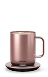 Ember Temperature Control Smart Mug 2, 10 Oz, App-Controlled Heated Coffee Mug with 80 Min Battery Life and Improved Design, Rose Gold