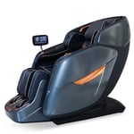 GLOBAL RELAX | Daruma 4D Fauteuil de Massage | Bleu | Commande Vocale par IA | Rail de Massage SL +130 cm | Thermothérapie | Pressothérapie | Gravité 0 | Espace Zéro | Écran Tactile LCD 6,7" I Son 3D