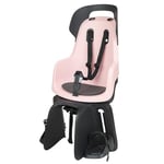 BOBIKE 8012300014 - Siège arrière GO Maxi avec Support Porte-Bagages MIK-HD pour vélos avec Roues de 26" à 29" en Rose Barbe à Papa