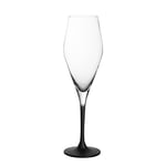 Villeroy & Boch - Manufacture Rock, Ensemble De Flûtes À Champagne, 4 Pièces, 260 Ml, Cristallin, Transparent/Noir