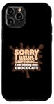 Coque pour iPhone 11 Pro Penser au chocolat Fondre le chocolat Cacao