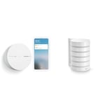 Netatmo Détecteur de Fumée Intelligent, 10 Ans de Batterie, Tests automatisés & NRS-WW Abri pour Station Météo Intelligente, Protection pour Module extérieur de Station Météo Intelligente