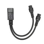 Splitter Power Plug Cord IEC320 C14 Male To Dual IEC320 C5 Female Power Cord For