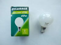 Sylvania Ampoule Sphérique E14 60 W satin 36952