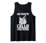 Cello Instrument Funny Playing Musical Lesson Tank Top