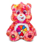 Bisounours L’Ours Flower Power - Peluche Moyenne écofriendly de 35 cm, Peluche Durable à Collectionner, Idéale pour Les garçons et Les Filles de 4 Ans et Plus, Adorable Peluche pour Les Enfants