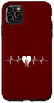 iPhone 11 Pro Max Heart Beats Pulse Wear Red Heart Disease Awareness Case