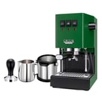 Gaggia Classic E24 Jungle Green Espressomaskin Inkl. Baristautrustning