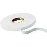 3m™ dobbeltsidig skumtape 9508w, hvit, 19 mm x 66 m, 0.8 mm