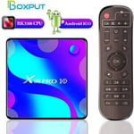 Boitier iptv x88 pro 10 Smart tv box android 11 2G + 16G rockchip rk3318 4k décodeur youtube