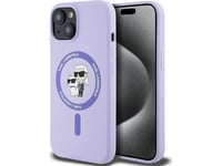 Karl Lagerfeld Karl Lagerfeld Klhmp15sscmkcrhu Iphone 15 6.1" Fioletowy/Purple Hardcase Silicone Kc Heads Ring Magsafe