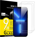 Lot De 3,Verre Trempe Pour Iphone 13 Pro Max,Iphone 14 Plus(6,7""),Film Protection Ecran-Sans Bulles D'air-Ultra Resistant(0,33mm Hd Ultra Transparent)Durete 9h Glass