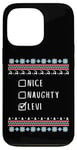 Coque pour iPhone 13 Pro Gentil Coquin Noël Levi Pull Moche