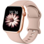 Higgs Silicone Bracelet Compatible avec Bracelet Apple Watch 40mm 41mm 38mm 44mm Ultra 2 49mm 45mm 46mm Femme, Bracelets Soft Silicone Sports pour iWatch Series (42mm 10) 9 SE/2 8 7 6 5 4 3 2 1