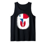 Panama Japan Zipper - Panamanian Japanese Flag Tank Top