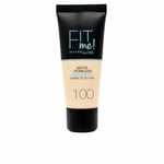 Flytande makeupbas Maybelline Fit Me! Nº 100 Warm ivory 30 ml