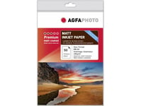 Agfaphoto - Matt - Bestruket - A4 (210 X 297 Mm) - 130 G/M² - 50 Ark Fotopapper