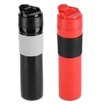 350ml Portable Coffee Press Bottle Tea Coffee Maker Drinking Water Cup UK