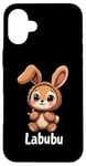 iPhone 16 Plus Labubu Cute Brown Bunny Monster Case