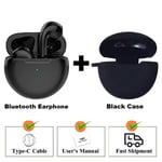 Black(Case) Écouteurs sans fil Bluetooth 5.3 Air Pro 6 TWS, casque d'écoute, mini oreillettes avec micro, boîte de chargement, pour Xiaomi, iPhone