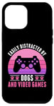 iPhone 12 Pro Max Easily Distracted by Video Games and Dogs Gamer Women Girls Case