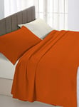 Italian Bed Linen CL-NC-terra/panna-1PM Natural Color ensemble de draps de lit, Terre/Crème, Small double, 100 % Coton