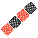 Silicone Air Fryer Mats Stick Proof Square Reusable Air Fryer Liner Red Black