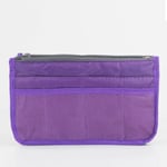 Organizer Insatsväska Kvinnor Nylon Reseväska Insats Organizer Handväska Purple