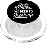 Winter Grumpiness Cold Weather Complaints Frozen Fingers PopSockets PopGrip for MagSafe