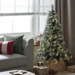 Habitat 5ft Pre lit Blue Oscar Pine Cone Christmas Tree