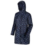 Regatta Parka Design avec imprimé Tanisha Imperméable et Respirante avec Doublure, Capuche Ajustable et Ouverture zippée intégrale Jackets Waterproof Shell Femme Navy FR: M (Taille Fabricant: 14)