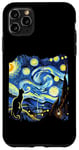 Coque pour iPhone 11 Pro Max Van Gogh Black Cat Starry Night Amoureux des chats