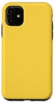 Coque pour iPhone 11 Couleur jaune moutarde simple