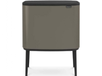 Brabantia Bo Touch Bin - Skraldespand - fliplåg - 33 L - avfallsseparation - platina