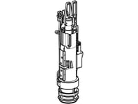 Geberit Omega Spolarmatur - 3/6Ltr T/Indb Cist