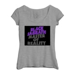 T-Shirt Femme Col Echancré Black Sabbath Vintage Album Cover Master Of Reality Rock