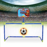 Indoor Outdoor Mini Basketball Soccer System Backboard Football Guard Balls FS