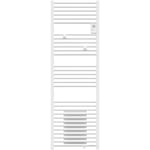 Thermor - Radiateur sèche-serviettes - Riva 4 avec soufflerie 1500W blanc satin