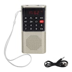 L‑328 Mini Fm Radio Speaker Portable Multifunction Usb Music Mp3 Player With Ear