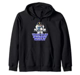 The Art of Law Enforcement on Display Funny Police Officer Zip Hoodie