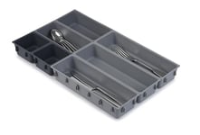 Joseph Joseph Blox 7 Piece Plastic Storage Trays Cosmetics, Stationary, Utensils Drawer Organiser Grey