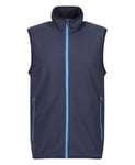 Gilet Sans Manches Polaire - Homme - Trf695 - Bleu Marine Et Bleu Clair