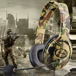 Pour PS4 PS5 filaire Camouflage casque de jeu casque écouteurs avec Microphone antibruit pour PlayStation 4 PS4 X-ONE PC