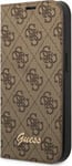 Guess Etui Guess Gubkp14xhg4shw Apple Iphone 14 Pro Max Brązowy/Brown Book 4G Vintage Gold Logo