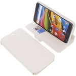 Bag for Archos 55b Cobalt Lite Book-Style Protection Case Phone Case Book White