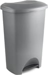 Addis Kitchen Rubbish Pedal Bin Metallic Grey - 50 Litre