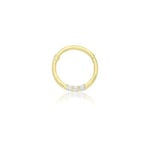 James Moore TH ES2054 9ct Yellow Gold Cubic Zirconia Septum Jewellery