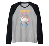 Unicorn rainbow - Unicorn dreams come true Raglan Baseball Tee