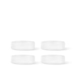 Ferm Living - Ripple Serving Bowls - Set of 4 - Frosted - Serveringsskålar - Glas